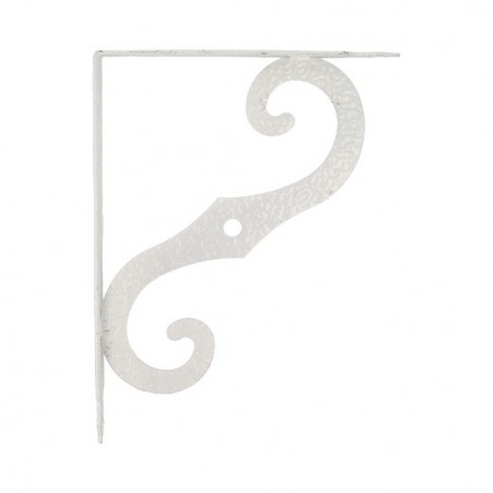 AMIG 8193  
 Palomilla ornamental 2  
 100 x 90 mm (4'' x 3,5'')  
 Acero  
 Blanco