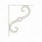 AMIG 8193  
 Palomilla ornamental 2  
 100 x 90 mm (4'' x 3,5'')  
 Acero  
 Blanco
