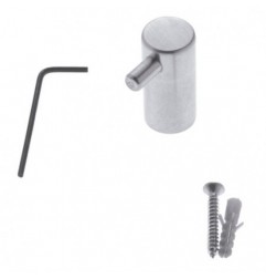 AMIG 8202  
 Colgador 12  
 Ø19 x 43 mm  
 Acero inoxidable 18/8  
 Mate