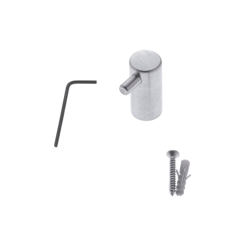 AMIG 8202  
 Colgador 12  
 Ø19 x 43 mm  
 Acero inoxidable 18/8  
 Mate