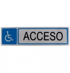AMIG 8211  
 Placas señalización adhesivas  
 163 x 45 mm  
 Acero inoxidable  
 Mate