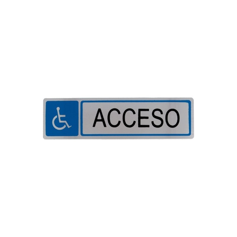 AMIG 8211  
 Placas señalización adhesivas  
 163 x 45 mm  
 Acero inoxidable  
 Mate