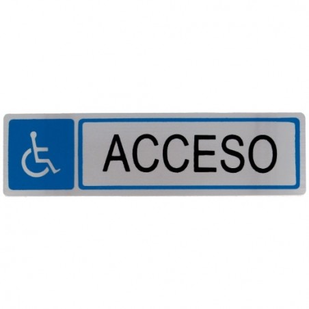 AMIG 8211  
 Placas señalización adhesivas  
 163 x 45 mm  
 Acero inoxidable  
 Mate