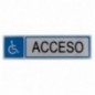 AMIG 8211  
 Placas señalización adhesivas  
 163 x 45 mm  
 Acero inoxidable  
 Mate