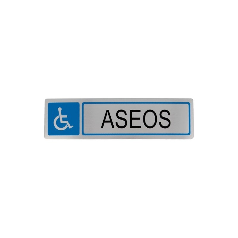 AMIG 8212  
 Placas señalización adhesivas  
 163 x 45 mm  
 Acero inoxidable  
 Mate