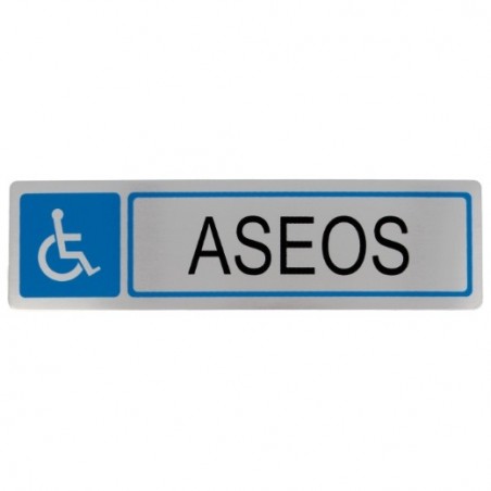 AMIG 8212  
 Placas señalización adhesivas  
 163 x 45 mm  
 Acero inoxidable  
 Mate