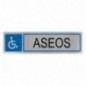 AMIG 8212  
 Placas señalización adhesivas  
 163 x 45 mm  
 Acero inoxidable  
 Mate