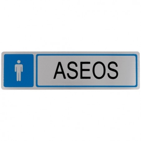 AMIG 8213  
 Placas señalización adhesivas  
 163 x 45 mm  
 Acero inoxidable  
 Mate