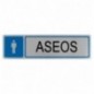 AMIG 8213  
 Placas señalización adhesivas  
 163 x 45 mm  
 Acero inoxidable  
 Mate