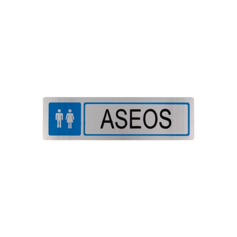 AMIG 8214  
 Placas señalización adhesivas  
 163 x 45 mm  
 Acero inoxidable  
 Mate