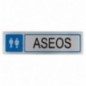 AMIG 8214  
 Placas señalización adhesivas  
 163 x 45 mm  
 Acero inoxidable  
 Mate