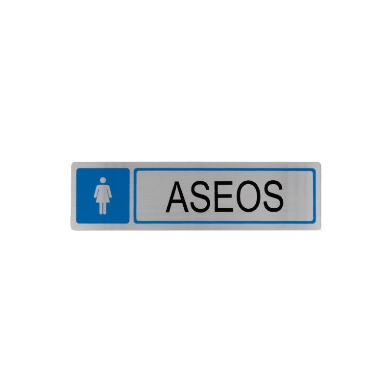 AMIG 8215  
 Placas señalización adhesivas  
 163 x 45 mm  
 Acero inoxidable  
 Mate