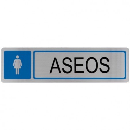 AMIG 8215  
 Placas señalización adhesivas  
 163 x 45 mm  
 Acero inoxidable  
 Mate