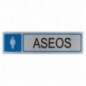 AMIG 8215  
 Placas señalización adhesivas  
 163 x 45 mm  
 Acero inoxidable  
 Mate