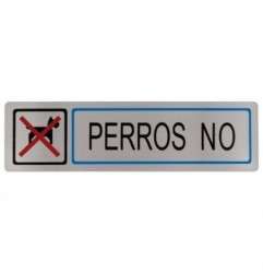 AMIG 8217  
 Placas señalización adhesivas  
 163 x 45 mm  
 Acero inoxidable  
 Mate