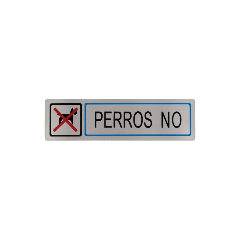AMIG 8217  
 Placas señalización adhesivas  
 163 x 45 mm  
 Acero inoxidable  
 Mate