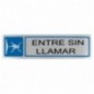 AMIG 8220  
 Placas señalización adhesivas  
 163 x 45 mm  
 Acero inoxidable  
 Mate
