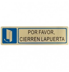 AMIG 8223  
 Placas señalización adhesivas  
 163 x 45 mm  
 Acero inoxidable  
 Mate