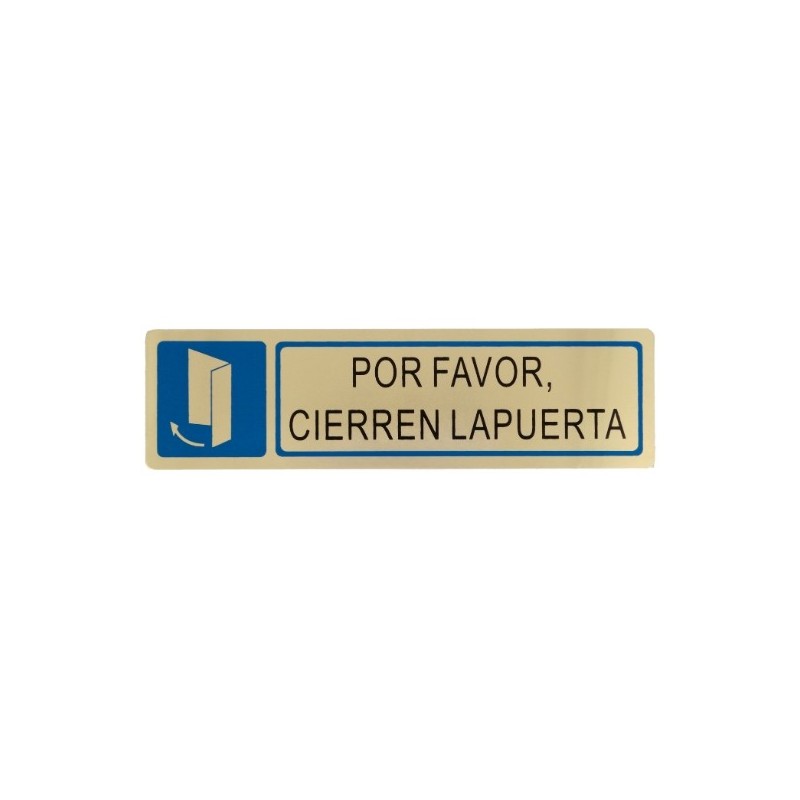 AMIG 8223  
 Placas señalización adhesivas  
 163 x 45 mm  
 Acero inoxidable  
 Mate
