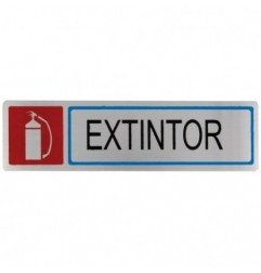 AMIG 8225  
 Placas señalización adhesivas  
 163 x 45 mm  
 Acero inoxidable  
 Mate