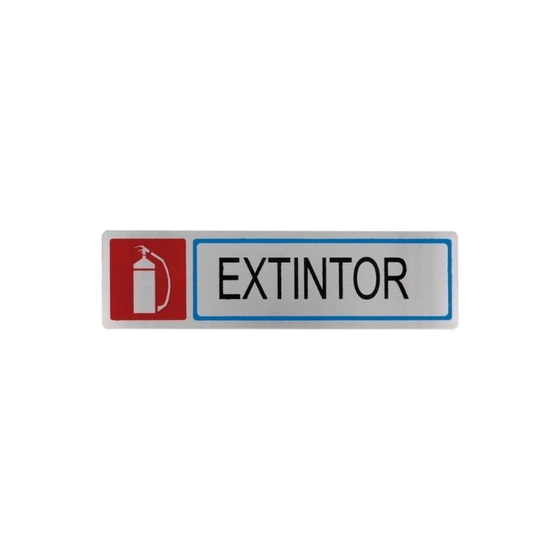 AMIG 8225  
 Placas señalización adhesivas  
 163 x 45 mm  
 Acero inoxidable  
 Mate