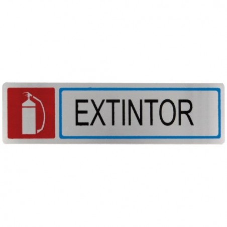 AMIG 8225  
 Placas señalización adhesivas  
 163 x 45 mm  
 Acero inoxidable  
 Mate