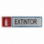 AMIG 8225  
 Placas señalización adhesivas  
 163 x 45 mm  
 Acero inoxidable  
 Mate