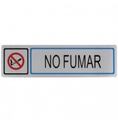 AMIG 8226  
 Placas señalización adhesivas  
 163 x 45 mm  
 Acero inoxidable  
 Mate