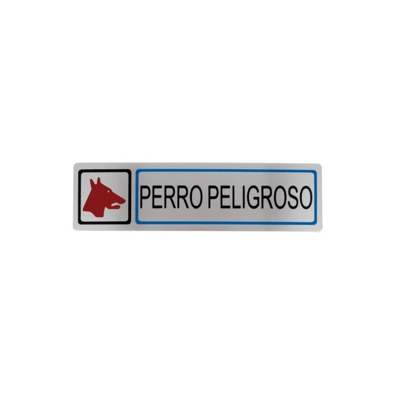 AMIG 8227  
 Placas señalización adhesivas  
 163 x 45 mm  
 Acero inoxidable  
 Mate