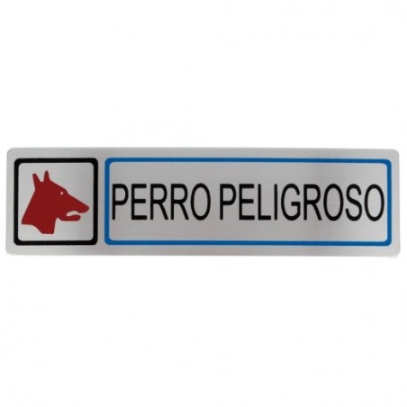 AMIG 8227  
 Placas señalización adhesivas  
 163 x 45 mm  
 Acero inoxidable  
 Mate