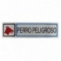 AMIG 8227  
 Placas señalización adhesivas  
 163 x 45 mm  
 Acero inoxidable  
 Mate