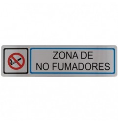 AMIG 8230  
 Placas señalización adhesivas  
 163 x 45 mm  
 Acero inoxidable  
 Mate