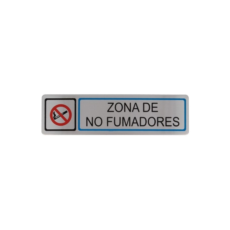 AMIG 8230  
 Placas señalización adhesivas  
 163 x 45 mm  
 Acero inoxidable  
 Mate