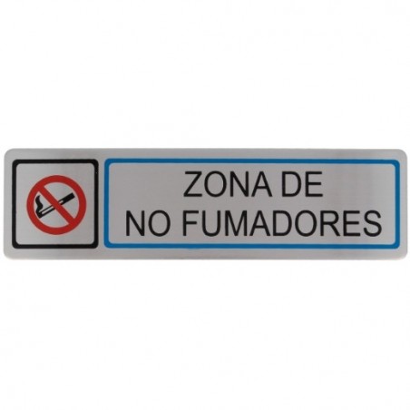 AMIG 8230  
 Placas señalización adhesivas  
 163 x 45 mm  
 Acero inoxidable  
 Mate