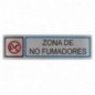 AMIG 8230  
 Placas señalización adhesivas  
 163 x 45 mm  
 Acero inoxidable  
 Mate