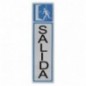 AMIG 8234  
 Placas señalización adhesivas  
 163 x 45 mm  
 Acero inoxidable  
 Mate