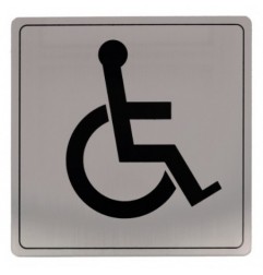 AMIG 8235  
 Placas señalización adhesivas  
 140 x 140 mm  
 Acero inoxidable  
 Mate