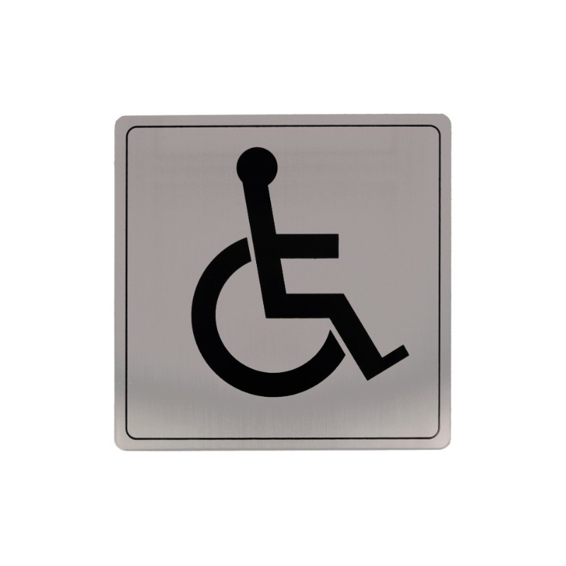 AMIG 8235  
 Placas señalización adhesivas  
 140 x 140 mm  
 Acero inoxidable  
 Mate