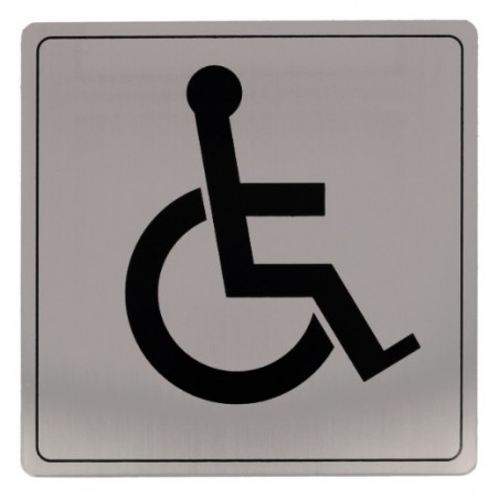 AMIG 8235  
 Placas señalización adhesivas  
 140 x 140 mm  
 Acero inoxidable  
 Mate