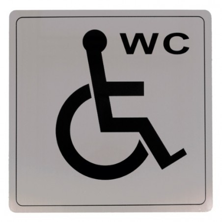 AMIG 8238  
 Placas señalización adhesivas  
 140 x 140 mm  
 Acero inoxidable  
 Mate