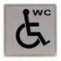 AMIG 8238  
 Placas señalización adhesivas  
 140 x 140 mm  
 Acero inoxidable  
 Mate