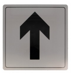AMIG 8241  
 Placas señalización adhesivas  
 140 x 140 mm  
 Acero inoxidable  
 Mate