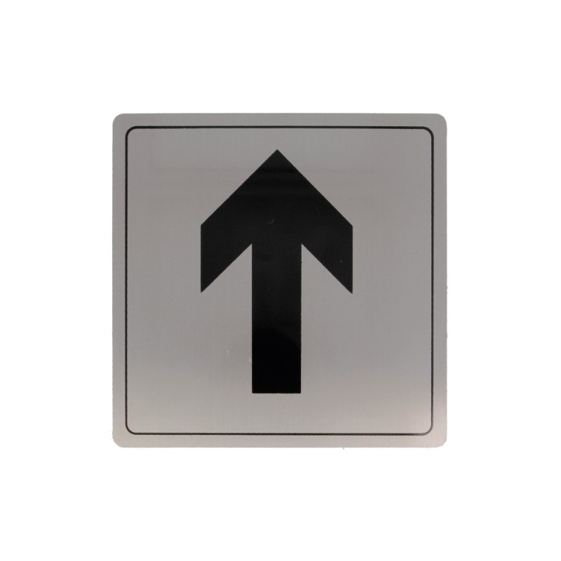 AMIG 8241  
 Placas señalización adhesivas  
 140 x 140 mm  
 Acero inoxidable  
 Mate