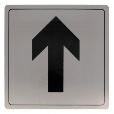 AMIG 8241  
 Placas señalización adhesivas  
 140 x 140 mm  
 Acero inoxidable  
 Mate