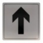 AMIG 8241  
 Placas señalización adhesivas  
 140 x 140 mm  
 Acero inoxidable  
 Mate