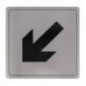AMIG 8242  
 Placas señalización adhesivas  
 140 x 140 mm  
 Acero inoxidable  
 Mate