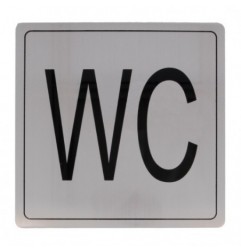 AMIG 8243  
 Placas señalización adhesivas  
 140 x 140 mm  
 Acero inoxidable  
 Mate