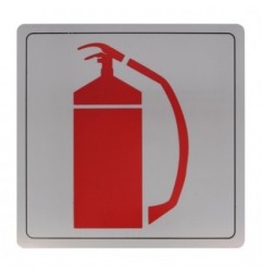 AMIG 8244  
 Placas señalización adhesivas  
 140 x 140 mm  
 Acero inoxidable  
 Mate