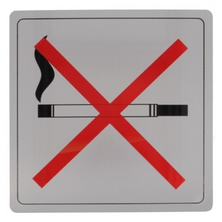 AMIG 8245  
 Placas señalización adhesivas  
 140 x 140 mm  
 Acero inoxidable  
 Mate