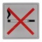 AMIG 8245  
 Placas señalización adhesivas  
 140 x 140 mm  
 Acero inoxidable  
 Mate